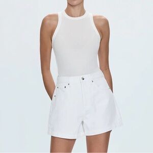 Pistola Saige Shorts, Polished White, Size 30